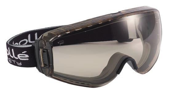 PILOPSI PILOPSF PILOCSP - med CSP Pilot - heldekkende brille med buet linse Vernebrille med ramme i ekstra mykt PP/TPR materiale gir høy komfort enten man bruker den alene eller over vanlige brille.