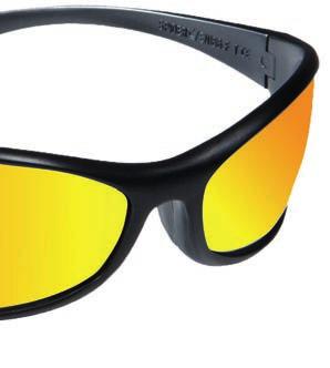 samt til kjøring. Spider - sporty design Vernebrille med solbeskyttelse. Høyeste mekaniske beskyttelse (F) - også ved høye temperaturer (T). Høyeste optiske klasse (1) - for heldagsbruk.