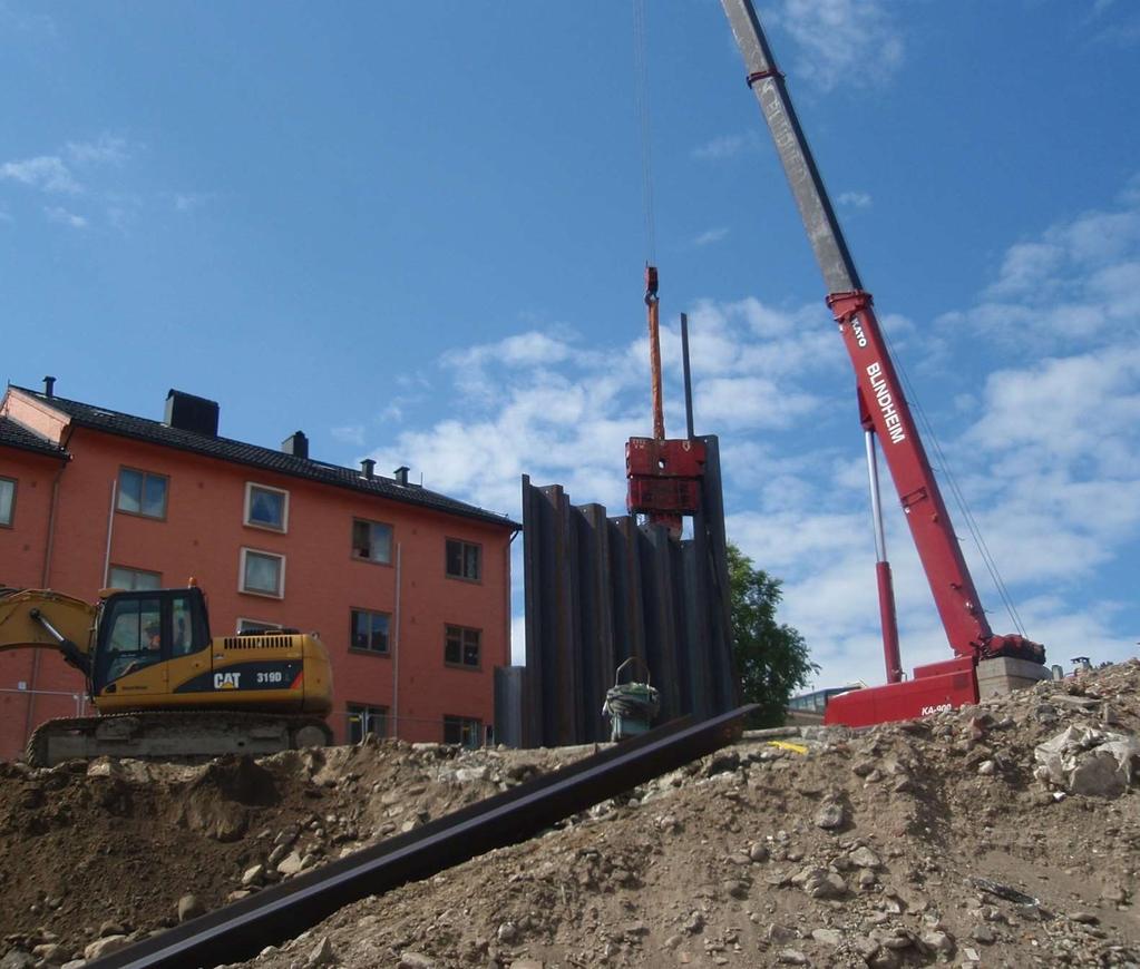 Spunting En spunt er en støttekonstruksjon som skal sikre byggegropa ved å holde løsmasser ute og ved å sikre omkringliggende bygningsfundament. Vi skal spunte flere steder og til ulike tider.