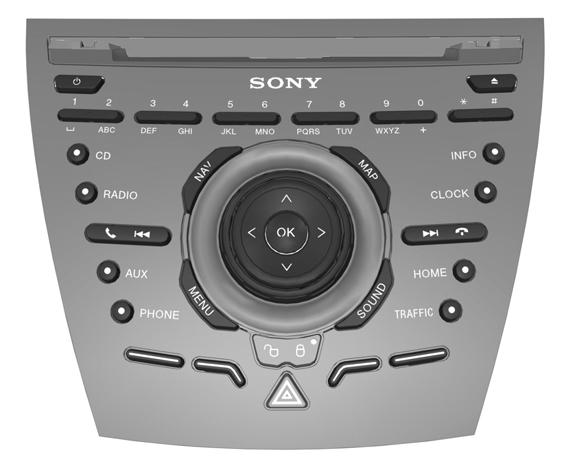 Oversikt over navigasjonsenhet Kjøretøyer med Sony CD-SD navigasjonssystem A B C D E F Y G X W V U T H I J K L E129242 A B C D E F G H I S R Q P O N M Av/på-kontroll. Se Slå på/av (side 248).