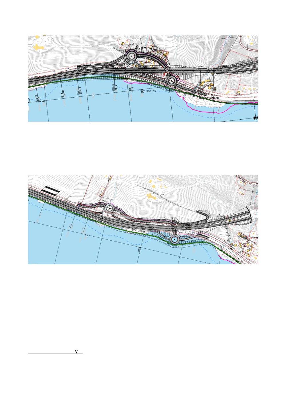 2 Figur 1 : Utsnitt for II - C - 2 - A med ¾ kryss i Øyresvika II - C - 2 - B med ¾ kryss Alternativ II - C - 2 - B med ¾ kryss i Øyresvika fremgår av utsnittet under.