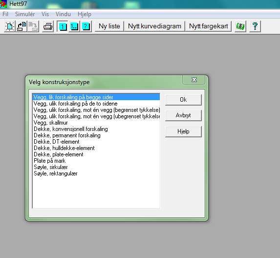 Hett 97 Steg 1 Valg av konstruksjonstype