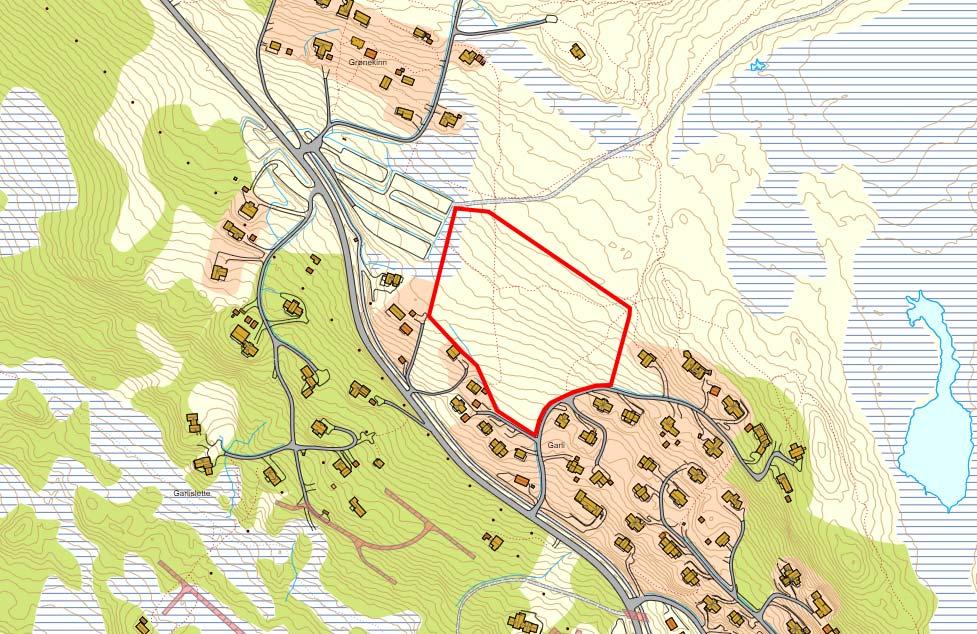 2.2 Omtale Naturressurser og verdier Området ligger i øvre del av tregrensen, omlag 1025 moh.