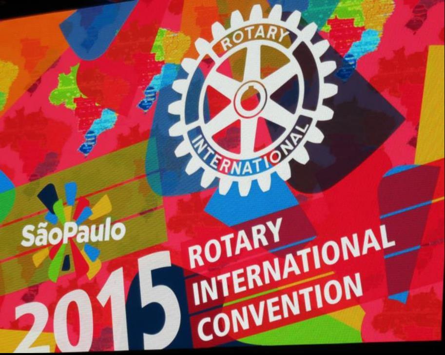 Det internasjonale Rotary Skal du som rotarianer oppleve det internasjonale Rotary, er det verd å reise på Rotary Internationa l Convention. I år ble det arrangert i Sao Paulo Brasil fra 6. til 9.