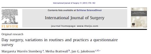 Danish experience Herlev hospital Jens Engbaek Problems (n=113, problem and no escort): n=56: feeling «non safe» n= 21: problems with everyday activities n=15: pain n=4: nausea and/or vomiting or