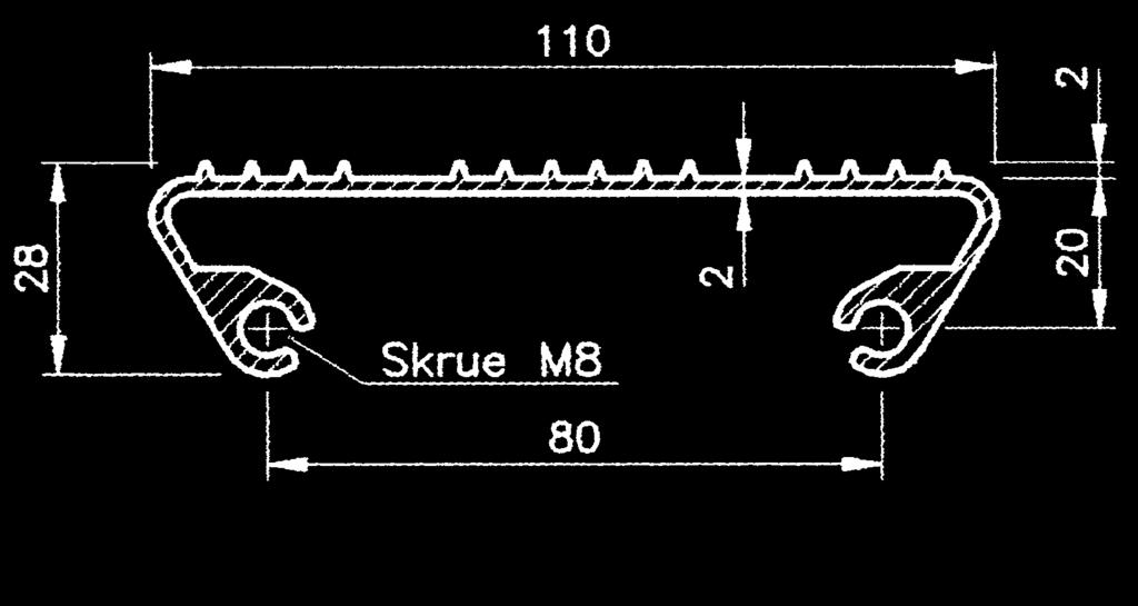 : 410-4 Lagerlengde: 6,0 m 2,74 kg/m Produktnr.