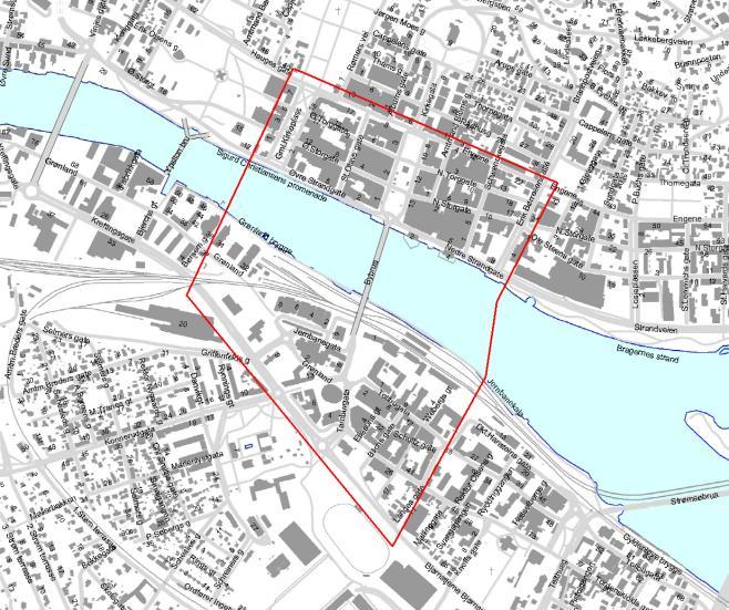 Drammen sentrum - ny trasé- og holdeplasstruktur En samlet og helhetlig vurdering av eksisterende kollektivtraseer, holdeplasstruktur og terminalfunksjoner i Drammen sentrum.