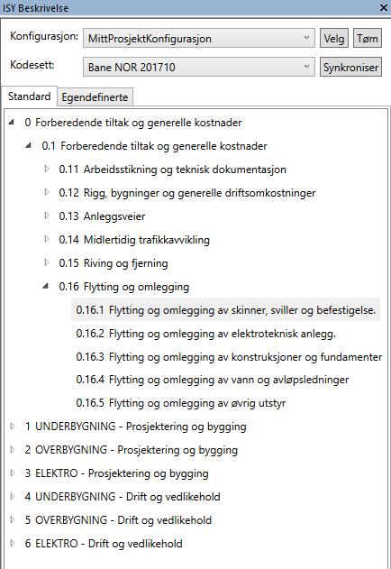 Utseende Konfigurasjon: I dette feltet velges ønsket konfigurasjonsfil. Dette er filen som tar vare på egendefinerte koder. Skal stå blankt hvis ikke den skal brukes.