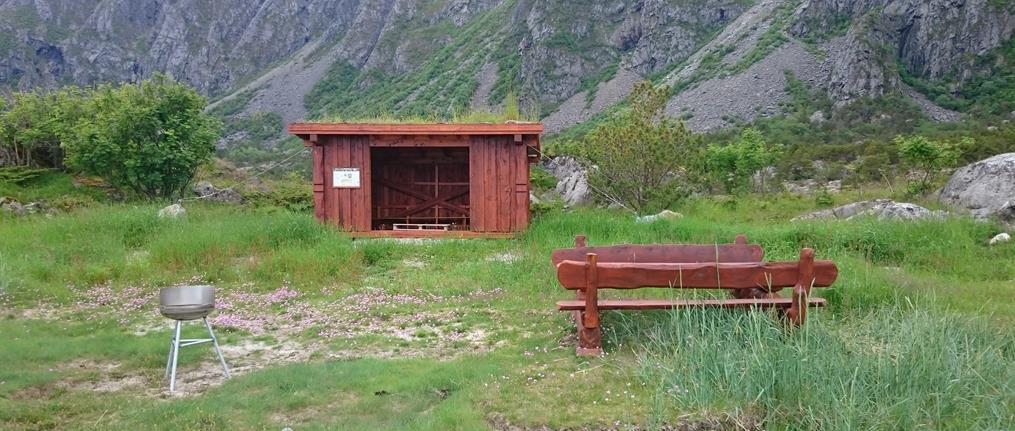 Stien til Ervika er slitt og vegetasjonen hvor stien går har store skader. Vega verneområdestyre vil våren 2018 legge ca.