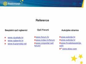 PriruËnik za trenere Cilj poglavlja 4.: razumjeti prilike za istraživanje tržišta putem interneta Naglasiti: Važno je shvatiti da je veliki broj vrlo korisnih informacija besplatno dostupan 4.1.