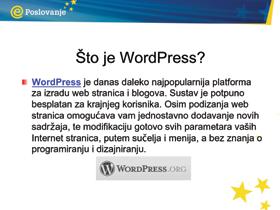 5.3. Wordpress WordPress je popularan softver otvorenog koda koji kombinira web dizajn s CMS-om te je relativno lak za korištenje nakon što kupite svoj