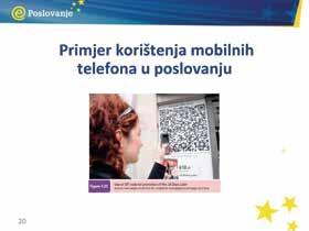 PriruËnik za trenere Korištenje QR koda za promidžbu adresa i web stranica ili kupon Primjer je plaćanje u Starbucksu QR kodom putem pametnih telefona, aplikacija za iphone i ipod Touch.