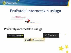 Pružatelji internetskih usluga Intranet S poslovnog gledišta važan je intranet, koji se može smatrati nekom vrstom privatnog interneta.