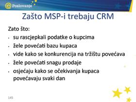 PriruËnik za trenere Zašto MSP-i trebaju CRM?