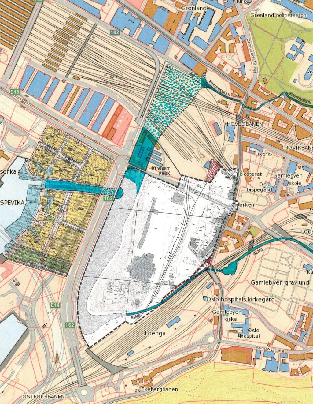 8 Hovinbekken bør gjenåpnes fram til strandlinjen i middelalderen I tiltakslista vises det til arbeidet med å gjenåpne Hovinbekken over Jordal og Klosterenga og pekes på at bekken tidligere hadde