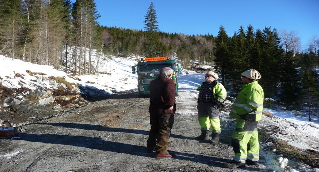 Liten oppsummering av året 2017 Skogbruksansvarlig i Brønnøy og Sømna Entreprenør Signar og Jostein Dypaune sammen med Skogeier og vegformann