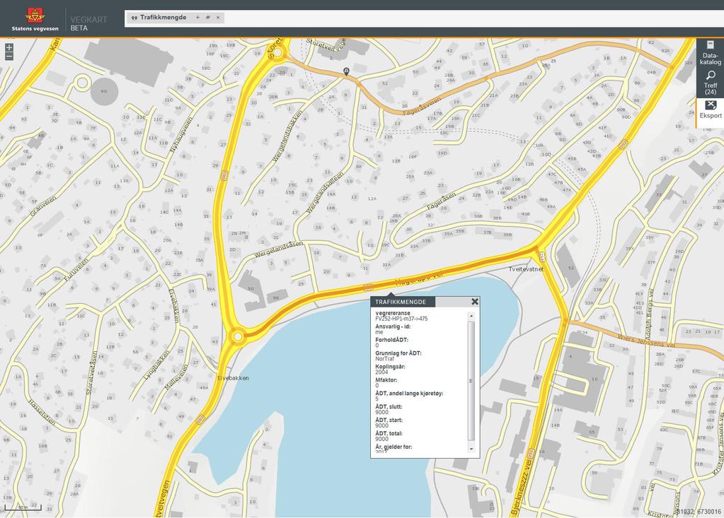 2.2 Lokalvegnett NOTAT Planområdet ligger «skjermet» i forhold til hovedvegnettet, men det kan forventes en trafikkvekst i selve området som følge av fortetting og utvikling av eksisterende tomter.