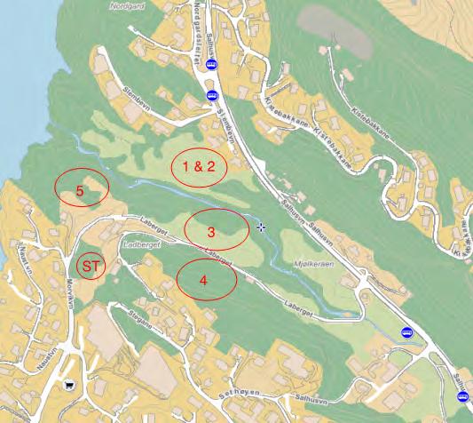 2 / 22 1 Innledning og beskrivelse av planområdet Planområdet befinner seg i bydelen Åsane, nord for Bergen sentrum NCC Bolig AS planlegger en utbygging av ca 120 boliger I tillegg er byggefeltet