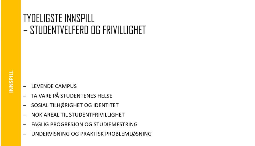 Studentvelferd og frivillighet