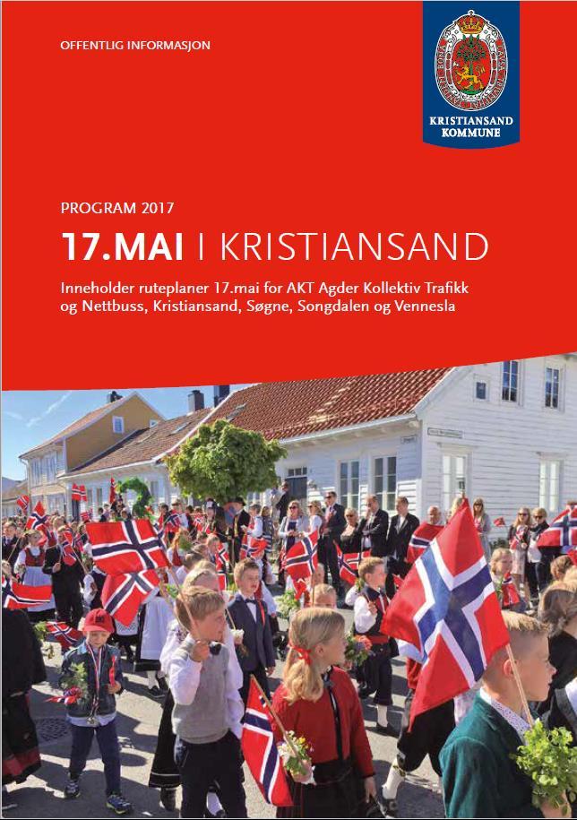Forsiden til brosjyren ser slik ut: (Kristiansand kommune, 2017) Fra et sosialsemiotisk perspektiv kunne vi forsøkt å «lese» fargene på dette bildet som modaliteter som artikulerer representasjon av