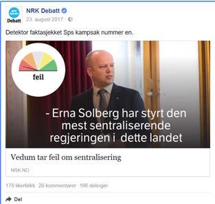 sak på nrk.no og på FB, og som lenker tilbake til NRK.