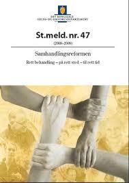 Bakgrunn for folkehelseloven Mulighetsvindu: Samhandlingsreformen.