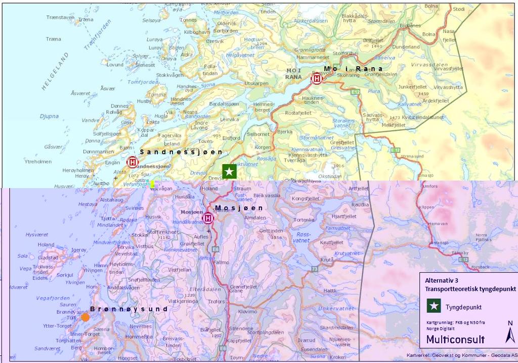 Tabell 24: Pasientfordeling mellom sykehus 2025 Data Helgeland Opphold Obs.