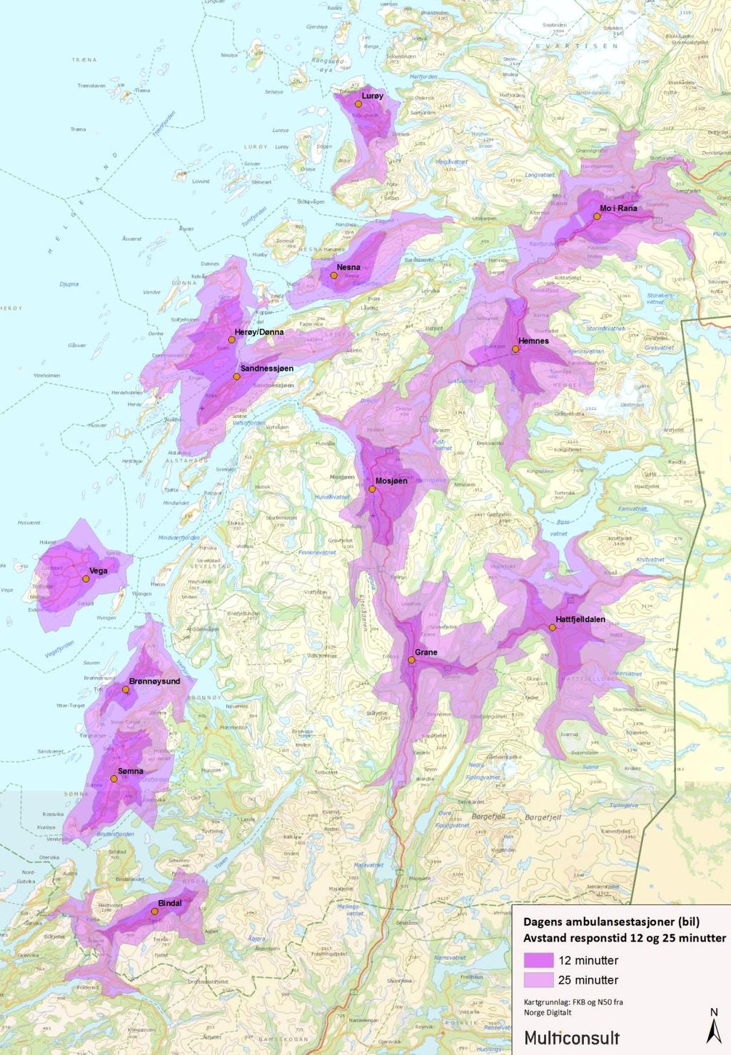 Etter departementets syn er en rimelig og realistisk forutsetning for å utgjøre by / tettsted, en befolkning på mellom 10.000 og 15.000. Denne avgrensingen er benyttet for tettsted.