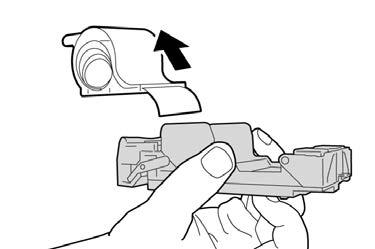 4. Ta eventuelt ut stiftkassettenheten slik det vises, og fjern stiften som sitter fast. 5.