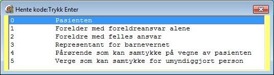 Resepter 107 Deretter må vi angi om dette er en søknad på å gi samtykke eller sletting av tidligere samtykke. Deretter må vi registrere datoene som samtykket skal gjelde for.