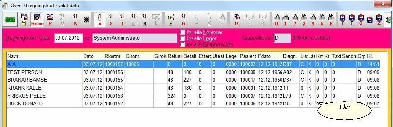 Pasientregnskap fra Startmeny 175 15.17 Elektronisk trygdeoppgjør(behandlerkrav) Behandlerkrav(elektronisk innsending av oppgjør) Når dagsoppgjørene for en periode er utført (som oftest hver 14.