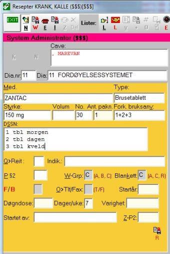 86 Kurshefte Trykk Ctrl+R for å lagre den nye forkortede bruksanvisningen i listen. Du vil få en bekreftelse på lagringen. Trykk OK. Fyll inn de andre feltene (evt.