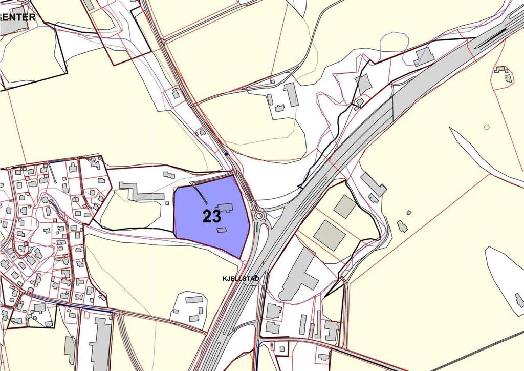 21 23. Søndre Linnesvollen - Matriket Forslagsstiller: Kommuneplanutvalget GBNR: 24/24 Grunneier: Buskerud fylkeskommune Areal: 20 daa.