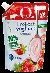 En sunn hverdagsyoghurt 30 % mindre sukker enn