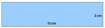 Eksempel 4 Omkretsen av rektangelet til høyre er 12 cm + 12 cm + 3 cm + 3 cm = 30 cm. Pass på at alle lengdene du legger sammen har samme målenhet!
