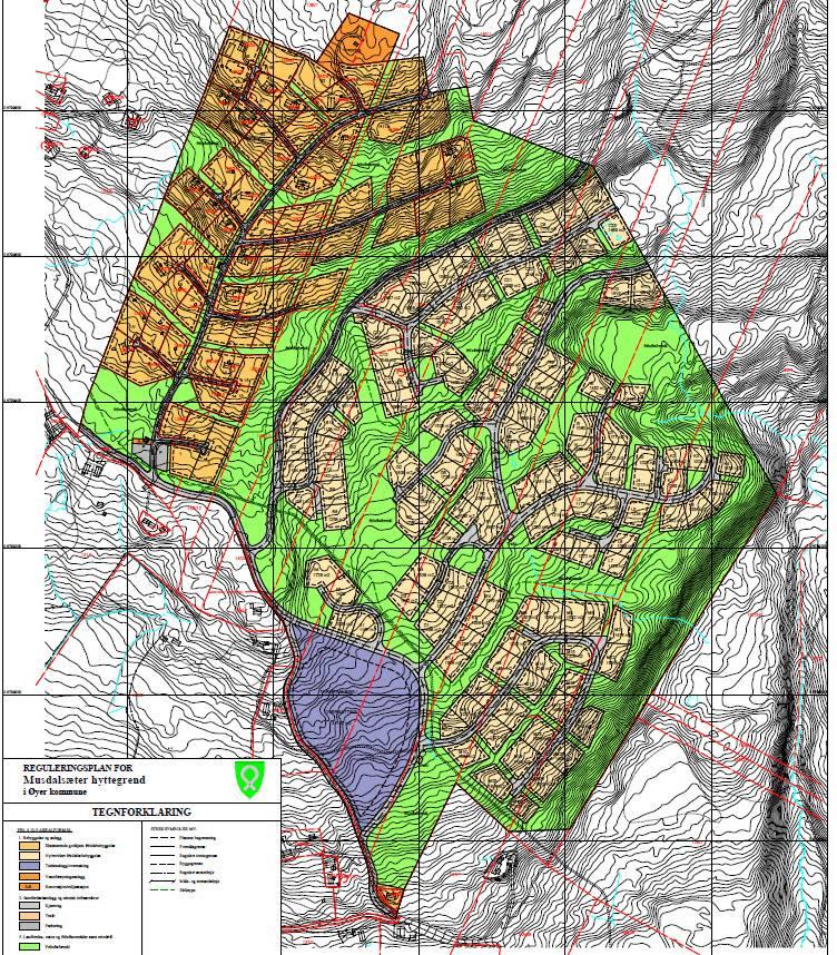 Reguleringsplan for Musdalsæter hyttegrend, vedtatt 2007/31.5.2012.