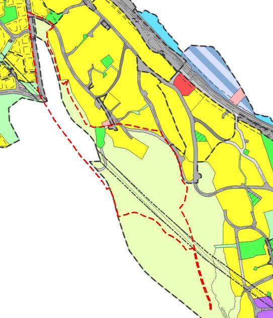 Sør for planområdet ligger Isdammen, som er en dam kategorisert som «lokalt viktig naturtype». Det er en naturlig dam med gråor-askeskog rundt.