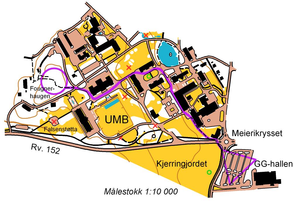 10. Fougnerhaugen på toppen av Falsens park Gå Herumveien mot krysset. Et sted mellom Eika og krysset lå husmannsplassen Åsbråtan. I 1865 døde alle på plassen i kolera utenom kjerringa.