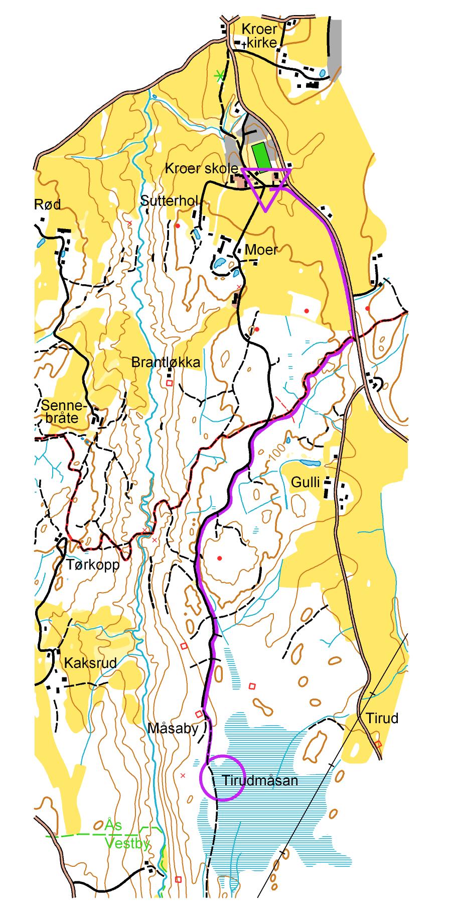 15. Tirudmåsan en våt vidde Parkering ved Kroer skole. Gå langs fylkesveien mot Hobøl og ta Kroerløypa til høyre. Etter 500 meter kommer du til en skogsbilvei. Ta skogsbilveien sørover.