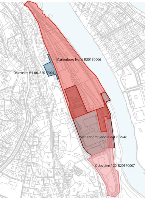 Tilgrensende planer Det er flere tilgrensende planer i tilknytning til Osloveien, hvorav to av dem er under utvikling.