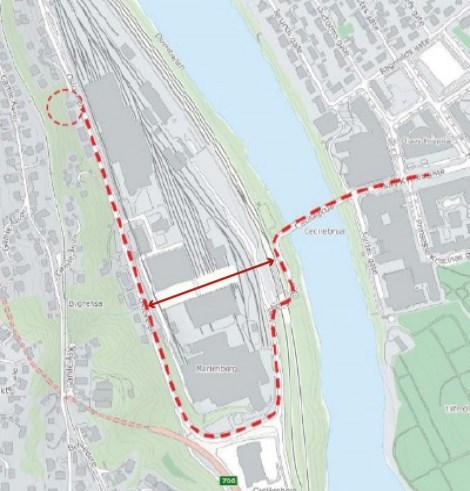 Realisering av planen vil gi en avstand fra planområdet til kollektivholdeplass på 500 meter.