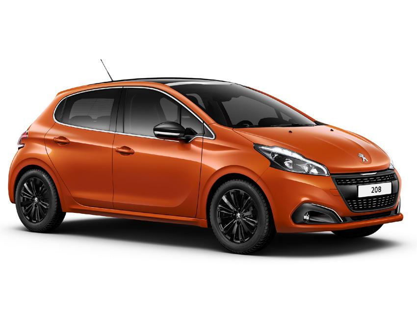 PEUGEOT 208 STANDARD- OG EKSTRAUTSTYR TEKNISKE