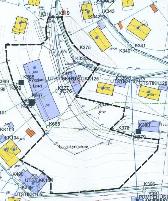 El-forsyning Ein 22 kv høspent kraftkabel (jordkabel) går langs nord-vestre plangrense. Det må innregulerast faresone som ivaretek kravet til tryggleik.