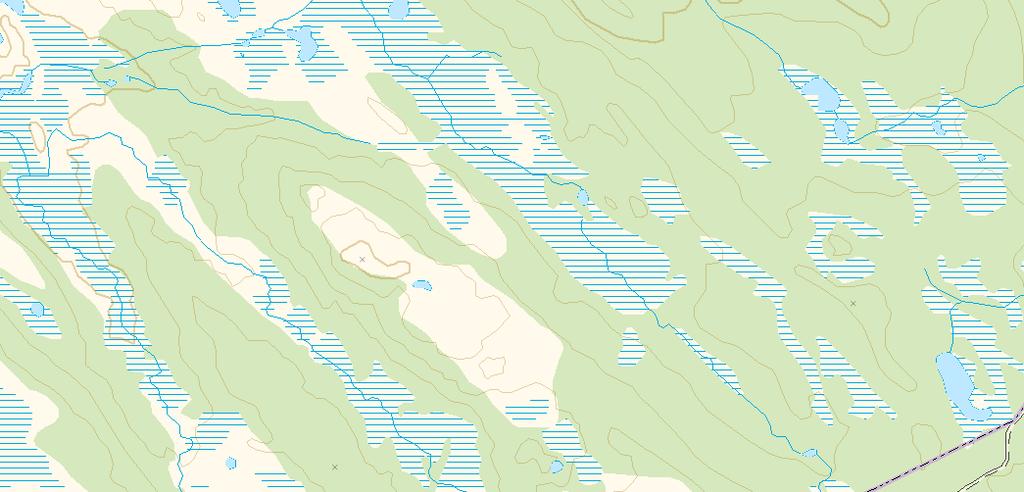 Storvassåsen (Grane, Nordland). 460 gmyra Falkgjotåsen 509 Falkgjotbekken Areal 3.