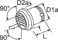 Varmluftdeler Artikkel nr Pris Overgang til 107984 og 902550 80 til 55 mm 902555 45 80 til 60 mm 902560 46