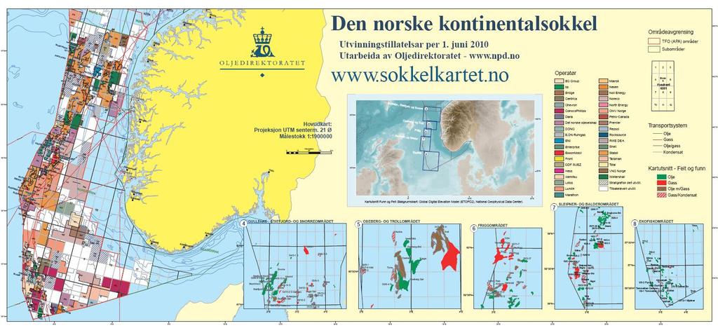 4 Valg av representative områder for petroleumsvirksomhet i Nordsjøen og Skagerrak I forbindelse med arbeidet med helhetlig forvaltningsplan for Nordsjøen og Skagerrak har OD utgitt en