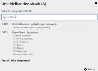 Etter innspill fra leger kan man nå også skrive ICD10 kode med eller uten punktum Ingenting er fjernet