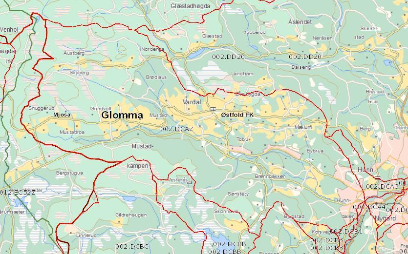 3.4 Hydrologi NOTAT Planområdet er del av nedbørfeltet til Vesleelva (002.DCAZ), som igjen er del av Hunnselva. Nedbørfeltet til Vesleelva er 67 km2 med gjennomsnittlig avrenning på ca 14.4 l/s/km2.