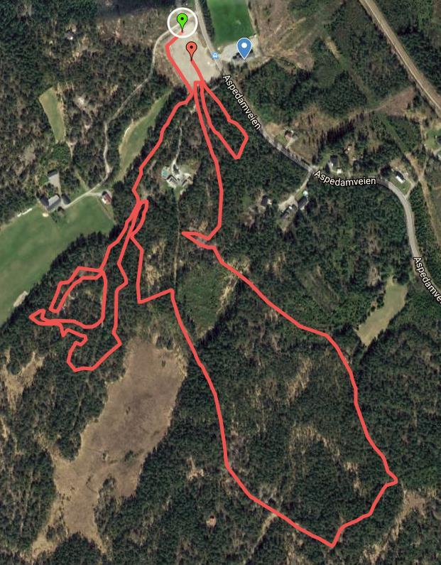 11.3. Løypekart - Rundbaneritt (XCO) Løypekart rød løype: Startloop i den røde løypen