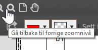 Her kan du zoome inn, panorere, og flytte på dokumentet for å tilpasse hvilken del av dokumentet som vises i vinduet.